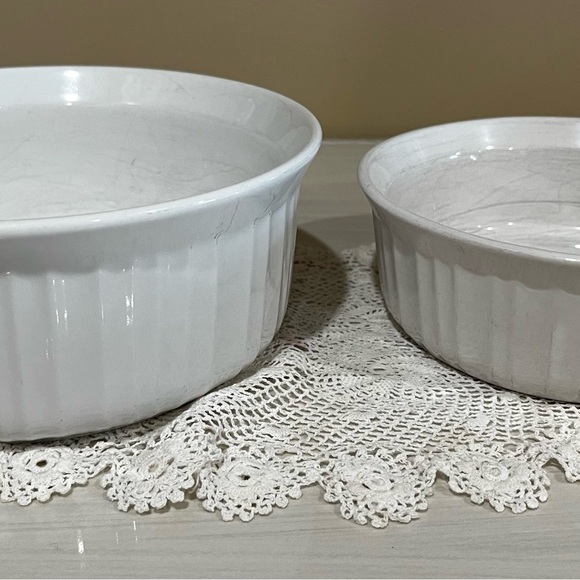 Corelle French White Casserole Dishes - Picture 1 of 4